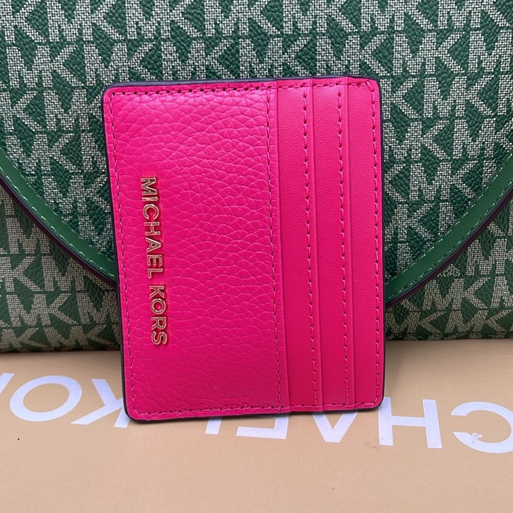 MICHAEL KORS
Large Pebbled Leather Card Holder Case
Electric Pink 
NWT - Picture 7 of 16